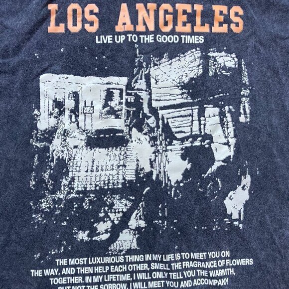 ROMWE LA oversized graphic tee UNISEX- SIZE SMALL - Picture 2 of 5